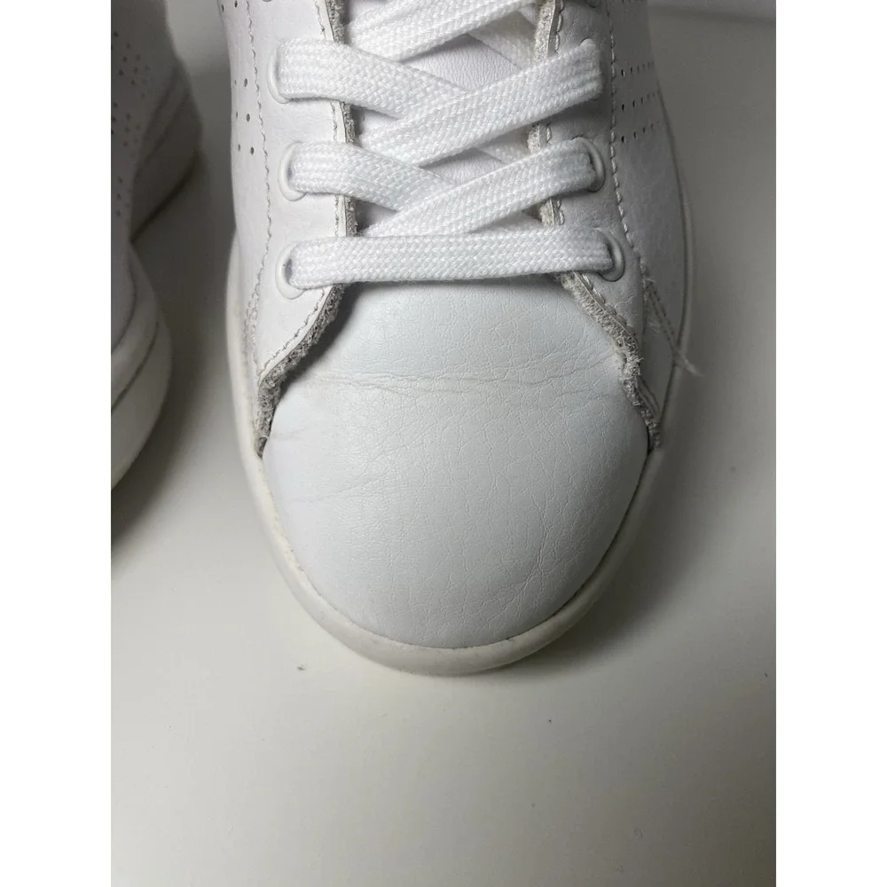 Adidas Advantage Men's Size 7.5 Sneakers White Green Low Top